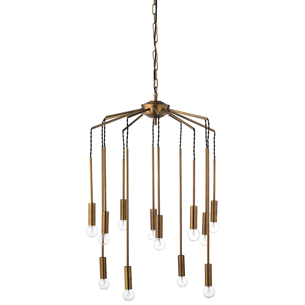 Modern Farmhouse Chandelier 6-Light Brass Gold Candlestick Chandelier Foyer Island Pendant Light