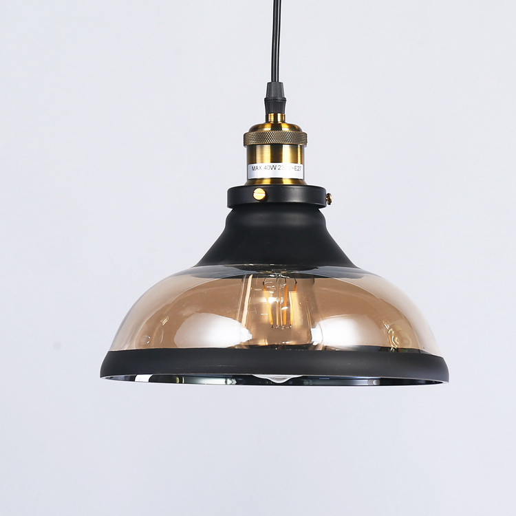 Modern Industrial Vintage Glass Hanging Chandelier Light LED Battery Operated Kitchen Island Dining Pendant Lighting