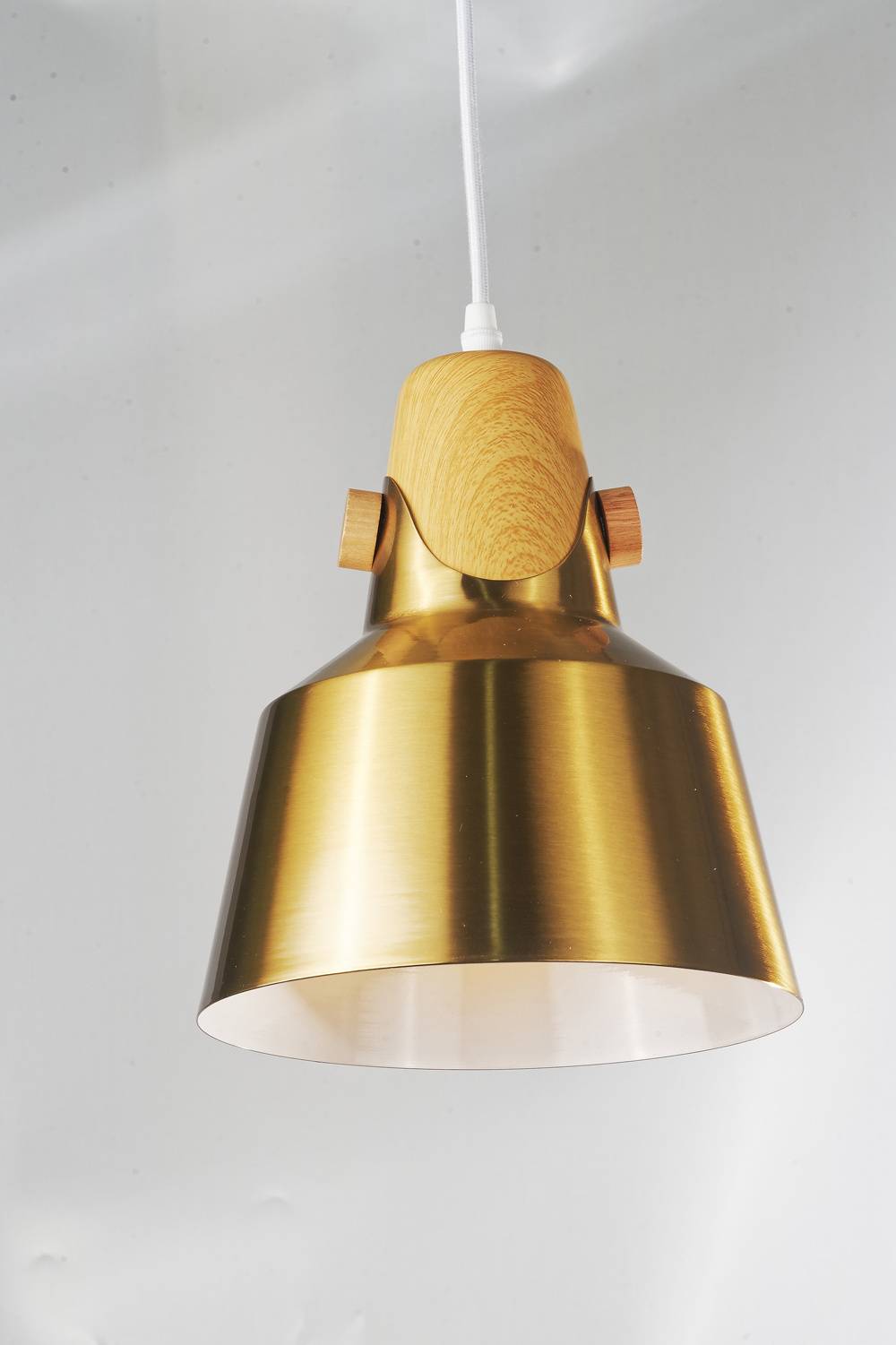 Black Burnished Brass Mini Pendant Light 6 1/2