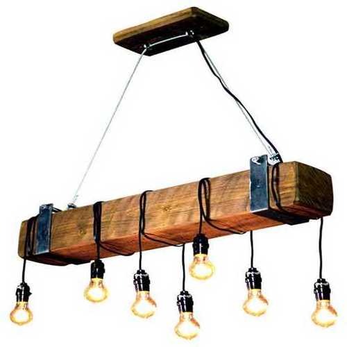 Rustic Black Metal Hanging Pendant Light with 6/ 7 / 8  E26 Bulb Sockets Painted Finish