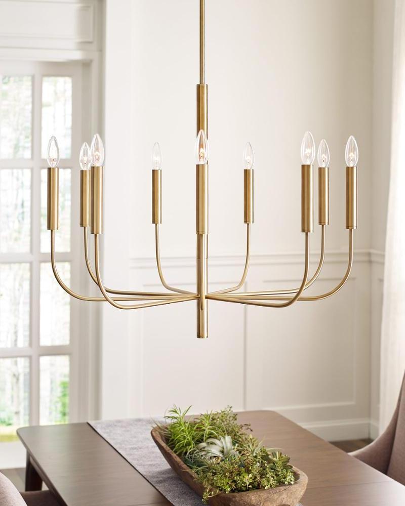 8 /9 /10 Lights Modern Pendant Lighting Brass Ceiling Light Fixture, Indoor Ceiling light