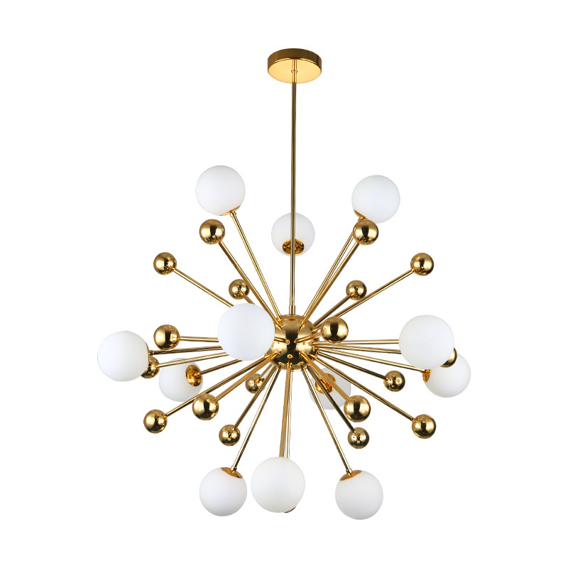 Sputnik Chandelier 8-12 Lights Brass Modern Pendant Lighting Industrial Vintage Gold Ceiling Light Fixture for Living Room