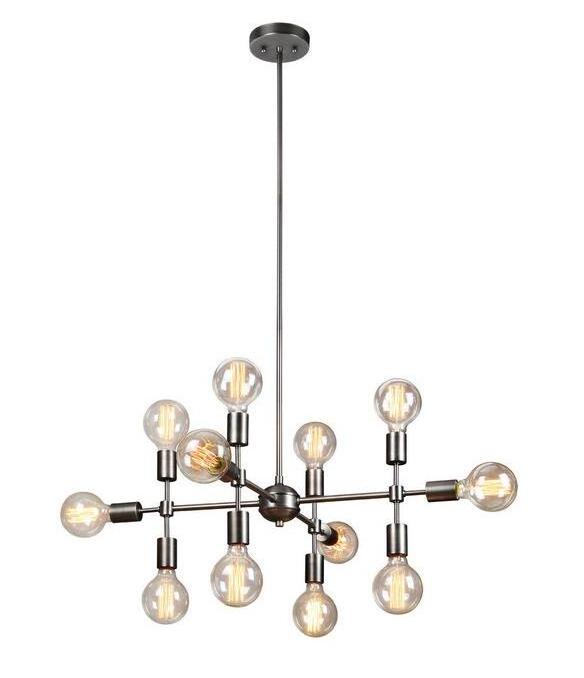 Sputnik Chandelier 8-12 Lights Brass Modern Pendant Lighting Industrial Vintage Gold Ceiling Light Fixture for Living Room