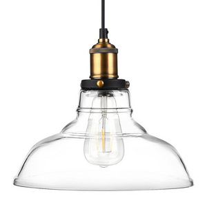 Modern Industrial Vintage Glass Hanging Chandelier Light LED Battery Operated Kitchen Island Dining Pendant Lighting