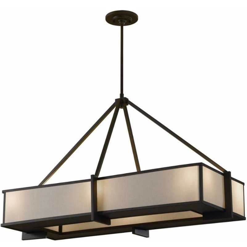 Modern Long Strip Hanging Lamp Metal Dining Table Light Fixture Chandeliers for Office Kitchen Island Bar