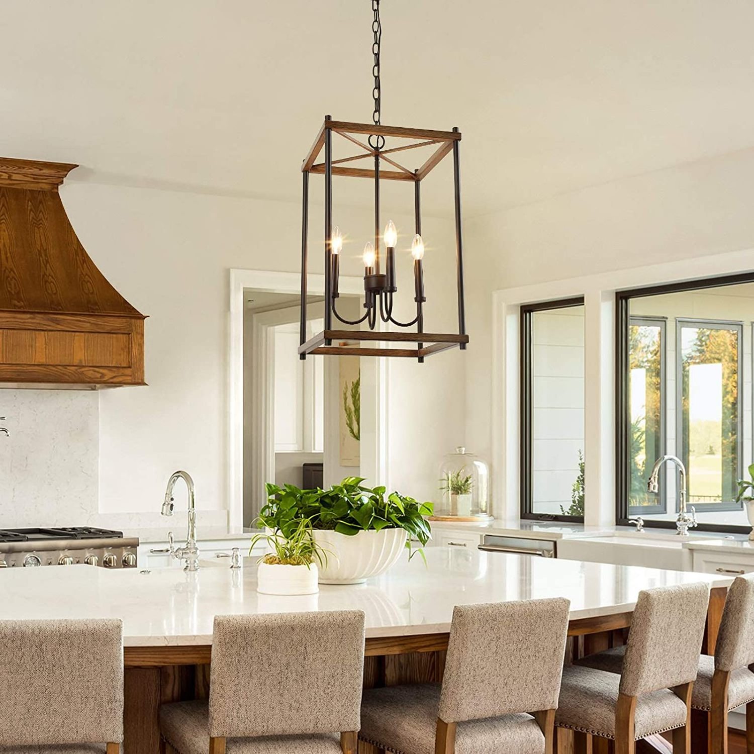 Farmhouse Foyer Lighting, Entryway Chandeliers for Dining Rooms Kitchen Island Foyer Stairway