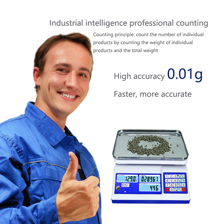 precision digital electronic weighing scale with barcode printer industrial counting scale 3kg 0.01g