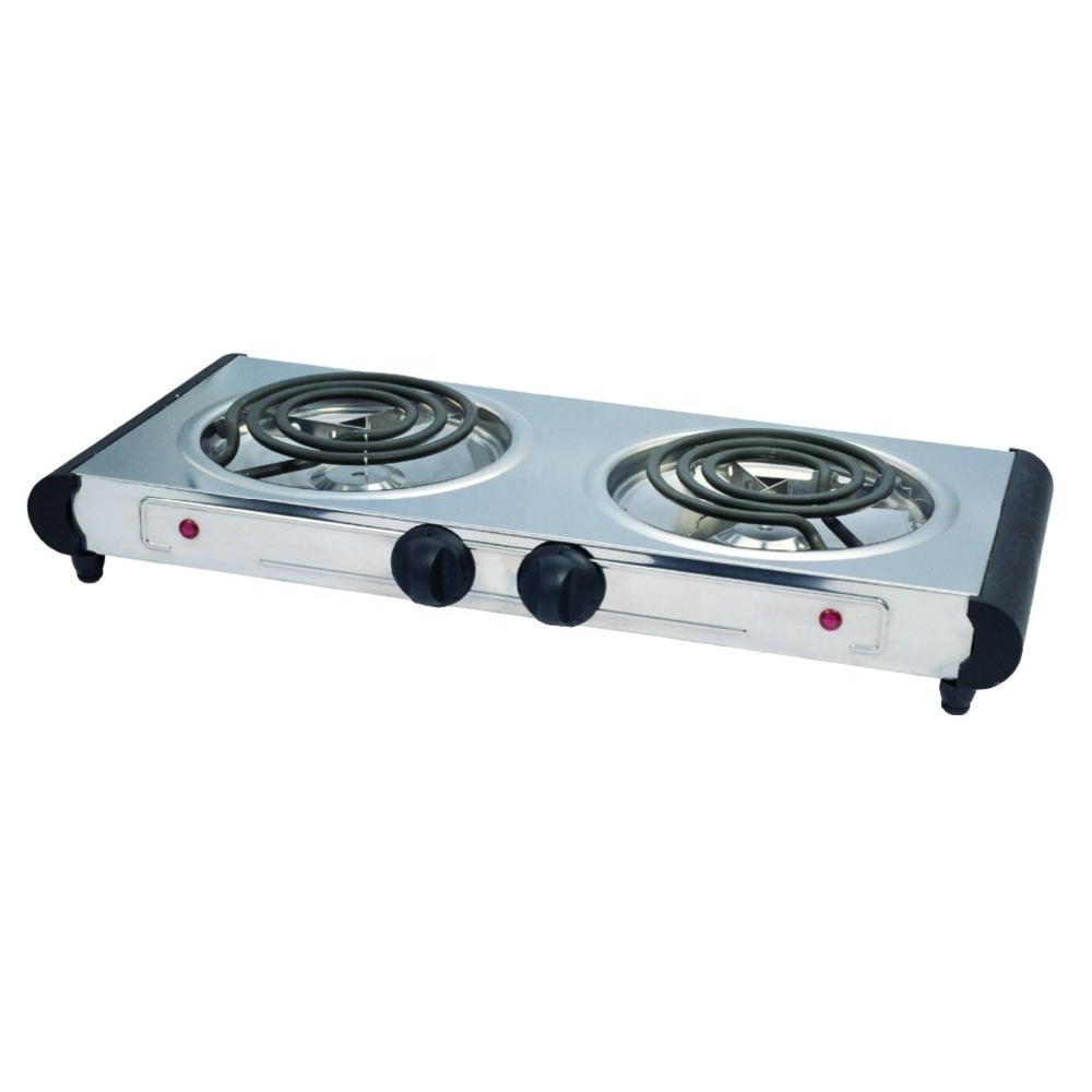 Double Hotplate Electric Burner Coil Spiral Tubes Hotplate Good Electric Stove Hot Plate Electric Cooking Plate