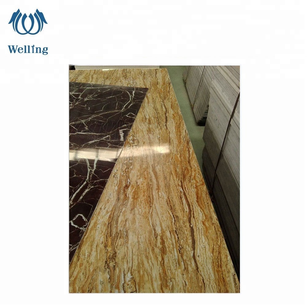 For bathroom wall panel artificial  4x8 marble PVC sheet