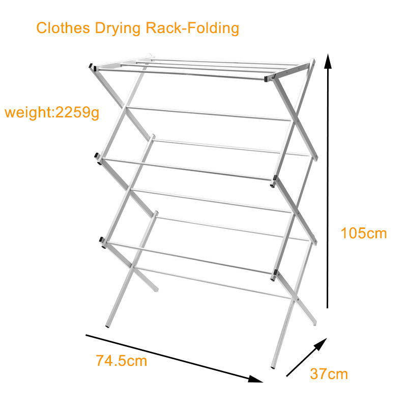 Premium Folding Commercial Accordion shape Drying Rack Laundry Clothes Drying Racks