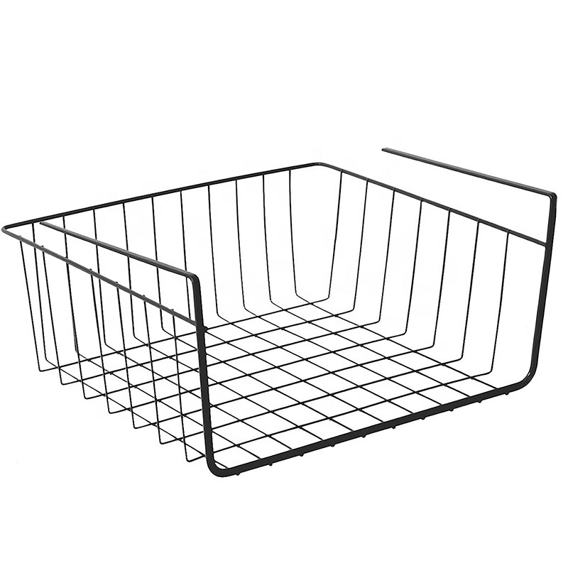 High quality Iron wire kitchen storage shelf for easy storage multifunctional Undershelf Basket