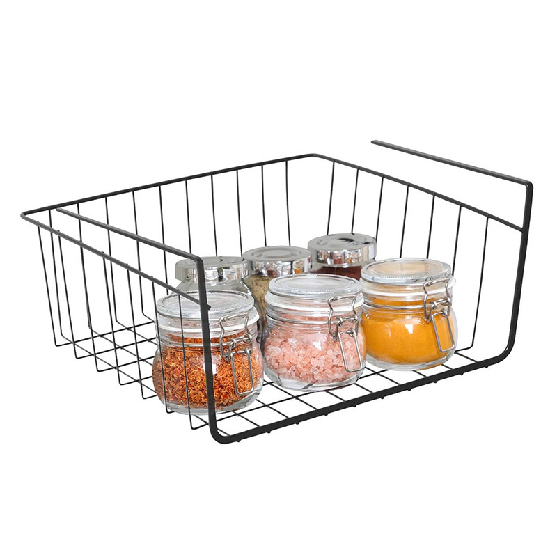 High quality Iron wire kitchen storage shelf for easy storage multifunctional Undershelf Basket