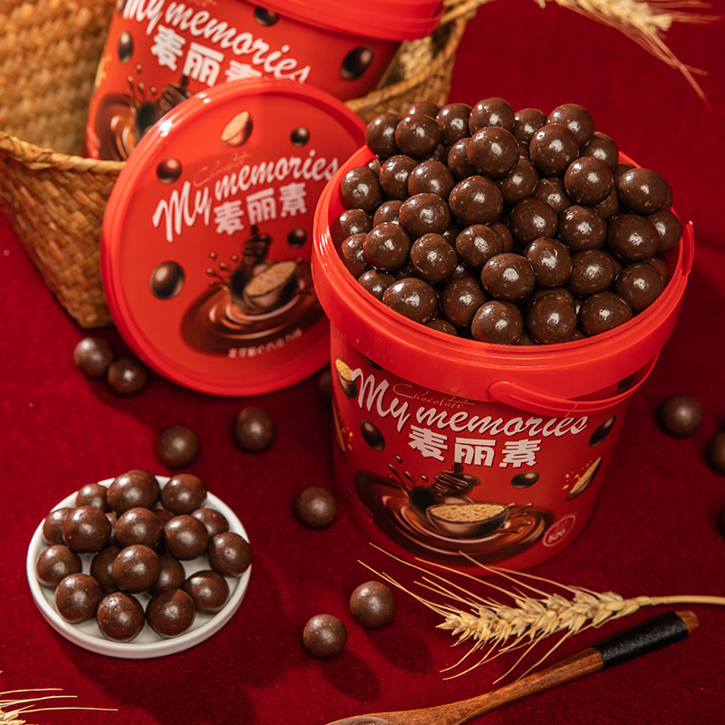 Mai Lisu Chocolate Flavor 168g Compound Dessert Biscuits Crispy Chocolate Balls