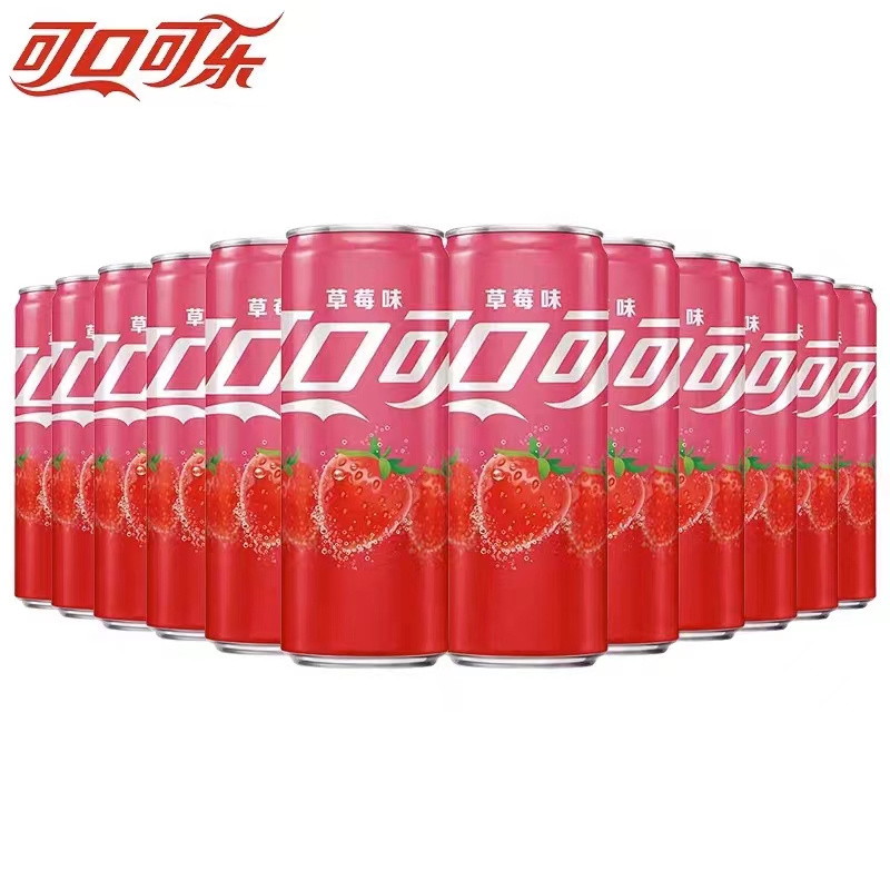 Cocacola Strawberry Flavor 330ml Soda Carbonated prime drink prime hydration drink soft drinks