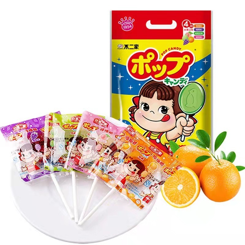 High Quality Japanese Brand Made in China Poko Lollipops Delicious Jelly Candy Gummy Snacks Multi-flavor 116g 20pcs