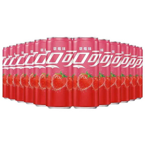 Cocacola Strawberry Flavor 330ml Soda Carbonated prime drink prime hydration drink soft drinks