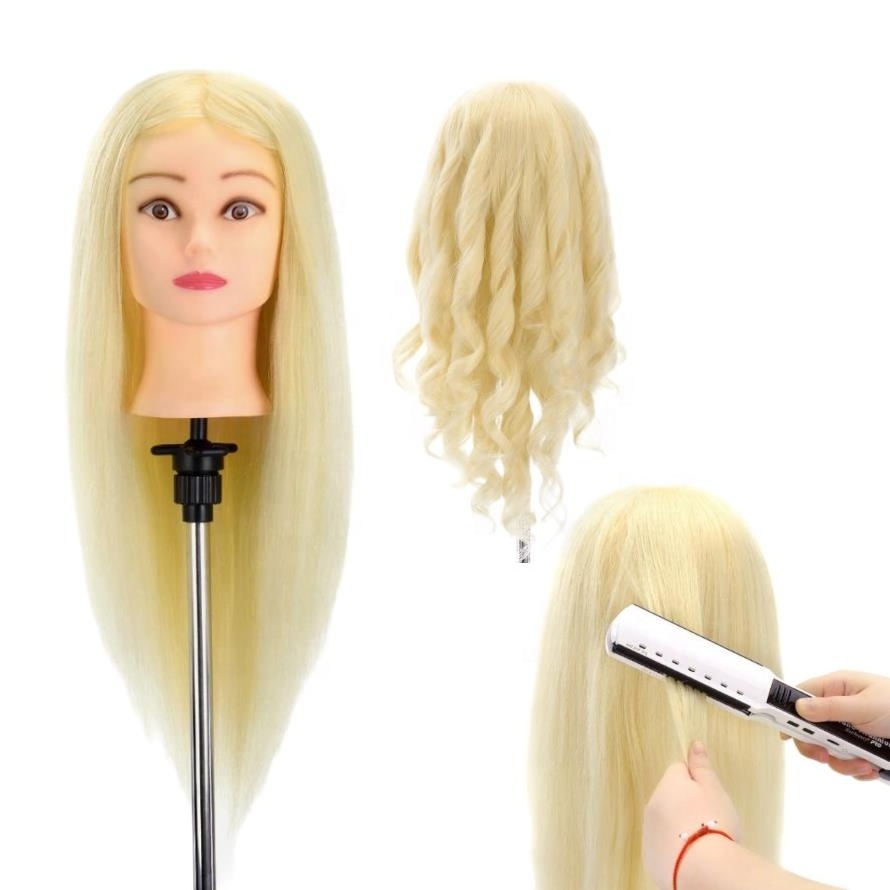 Beauty School Salon Asian Afro Female Hairdresser Training Mannequin Head Dummy Doll For Hair Style Practice