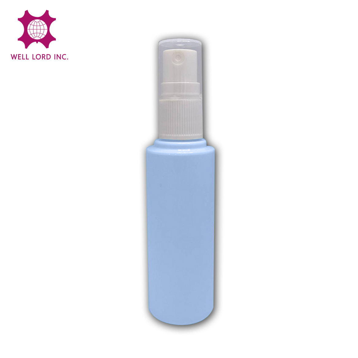 Multi purpose purple plastic bottle packaging non see through color PET bottle 50ml with mist sprayer plastic packaging