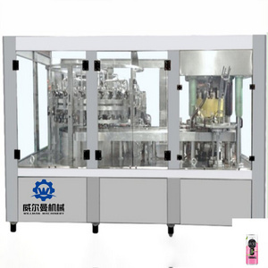 Small Scale Carbonated Beverage Beer Soda Can Making Machine Cola Bottling Machine Tin Can Filling Machine