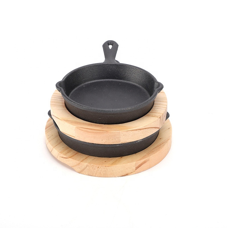 12/14CM Rust Resistance Super Preseason Cast Iron Skillet Frying Pans Cookware With Non-Stick Coating Skillet