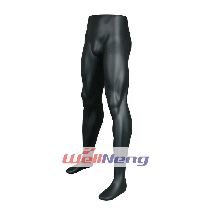 Fiberglass half lower body athletic male leg mannequin muscle leg forms for sportswear pants