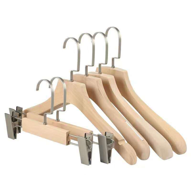 european wedding dress skirt uniform bulk clothes logo printed luxury straight wooden hangers rack