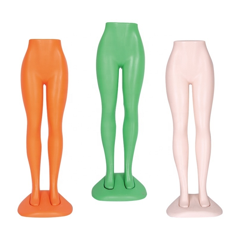 plastic cheap female pants trousers display half lower body legs mannequin with stand for sale