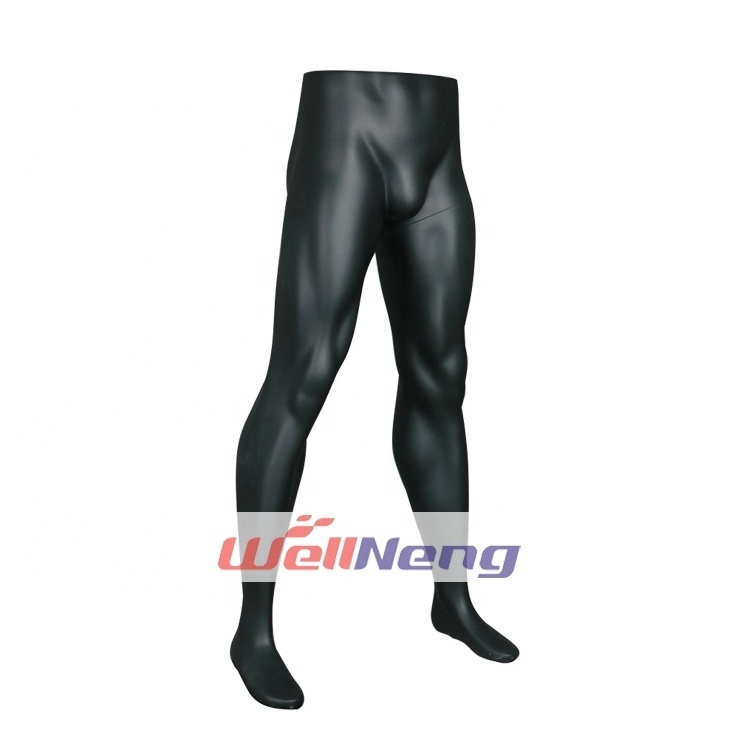 Fiberglass half lower body athletic male leg mannequin muscle leg forms for sportswear pants