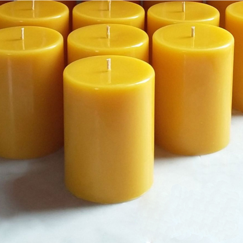 Custom Logo Large Beeswax Pillar Candle Scented and for Christmas Easter Wholesale Cheap from Suppliers for Home Decoration