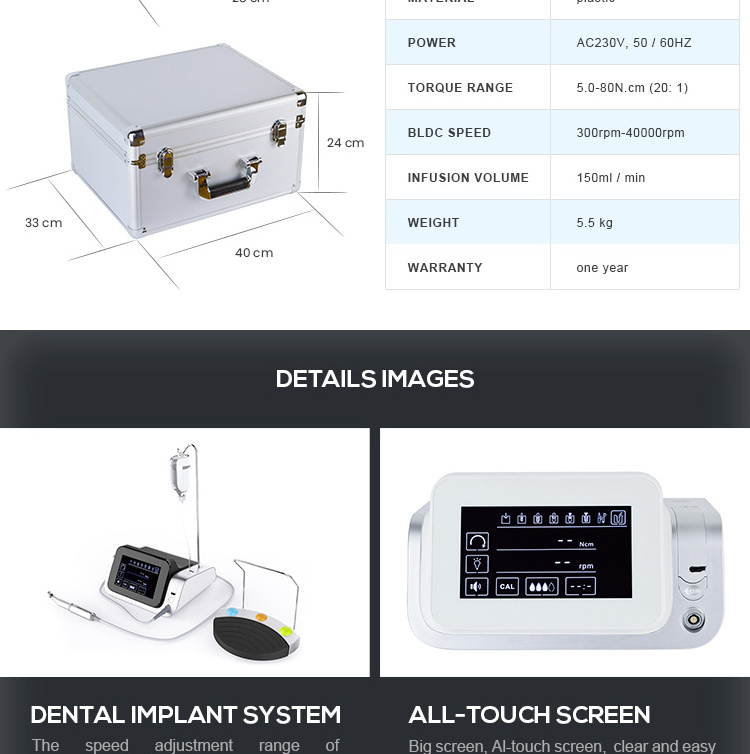 Mini Surgical Kit Equipments Dental Instruments Motor Mentor Implant With Handpiece