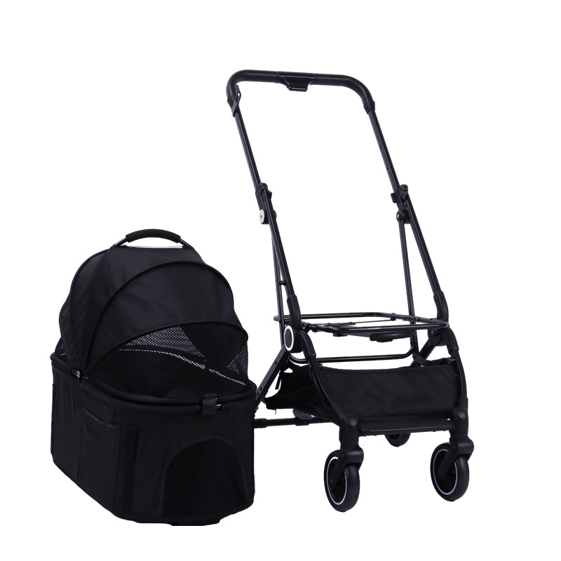 Custom Gear Cheap Foldable Pram Wholesale High End Carrier With Wheels Pet Stroller for Large Dog