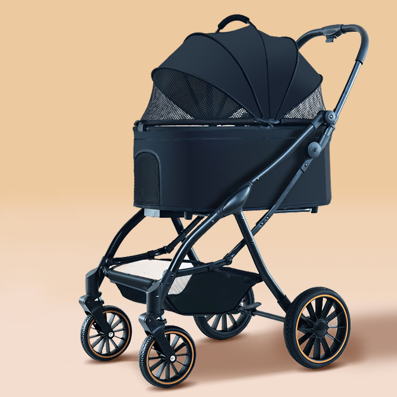 Outdoor Air Buggy Jogger Waterproof Wagon Cat Pulling Cart Medium Dog Pet Stroller Manufacturers