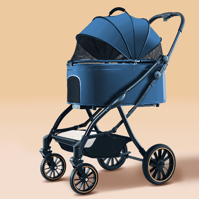 Outdoor Air Buggy Jogger Waterproof Wagon Cat Pulling Cart Medium Dog Pet Stroller Manufacturers