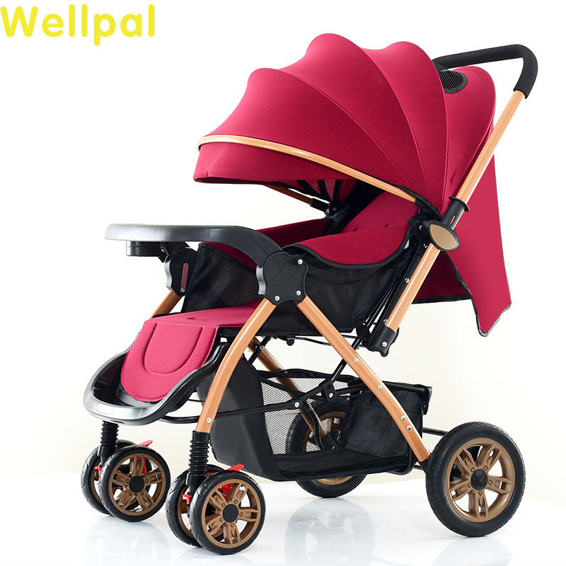 Quick Folding Cheap Airport Trolley 2 Baby Cart Wagon Double Stroller With Car Seat