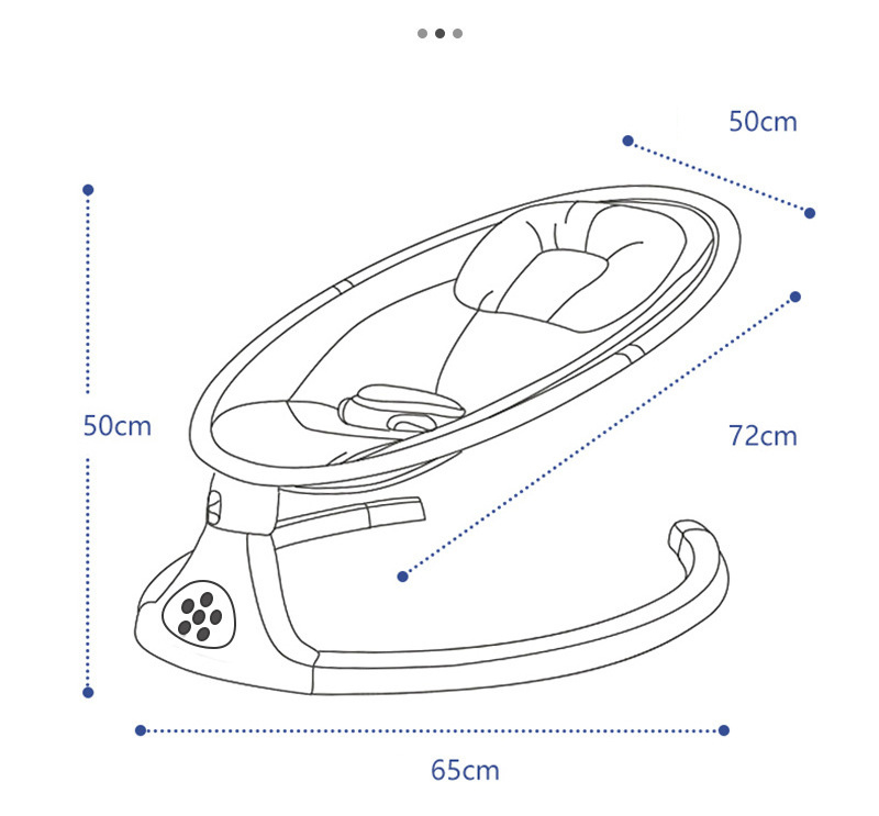 New Born Portable Electric Automatic Sleeping Bed Cradle Rocker Seat Bouncer Music Rocking Chair Baby Swing