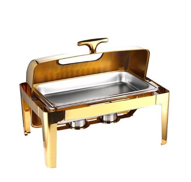 chauffandise stainless steel chaffing chafing dish pour buffet catering food warmer display stand set