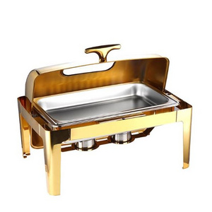 chauffandise stainless steel chaffing chafing dish pour buffet catering food warmer display stand set