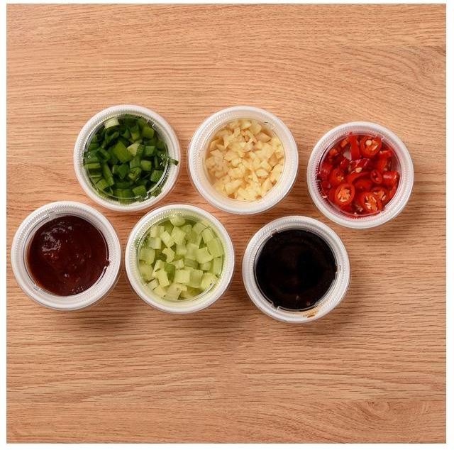 biodegradable pla take away takeaway paper small hot sauce packaging pot boxes box cups container with lids for restaurant