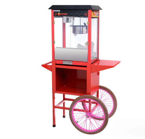 electric automatic china commercial caramel a popcorn making vending makers machine price with cart wheels