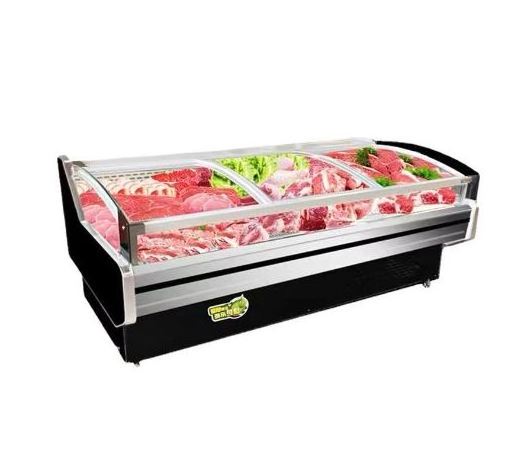 chest counter butchery fresh chicken meat display cooler refrigerator chiller freezer fridge cases for meat supermarket sale