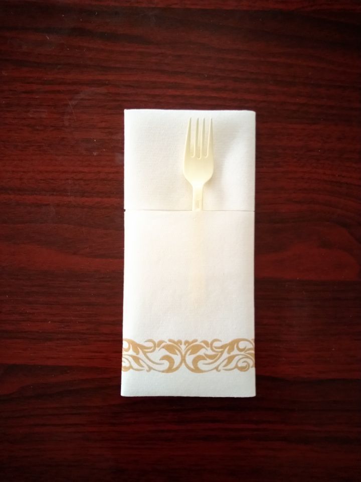 Cutlery Airlaid Paper Napkins,Disposable Guest Hand Towels With Absorbent,Line-like Feel weddings