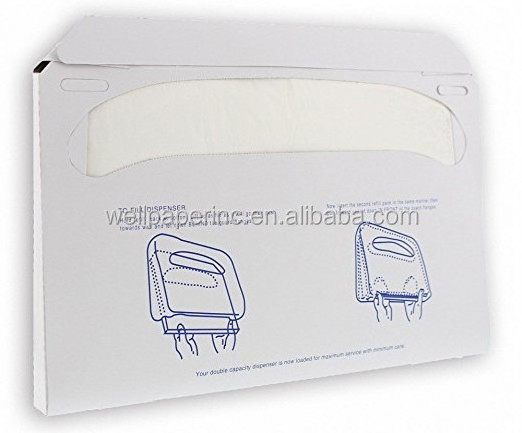 Half Fold Paper Toilet Seat Covers neutral packing - Disposable Virgin Paper Half-Fold Toilet Seat Cover Dispensers