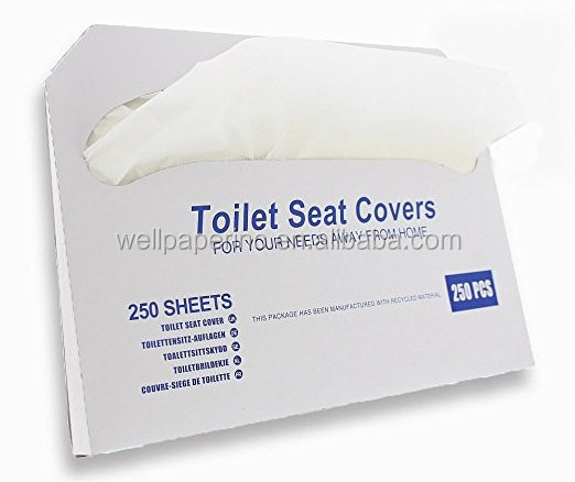 Half Fold Paper Toilet Seat Covers neutral packing - Disposable Virgin Paper Half-Fold Toilet Seat Cover Dispensers