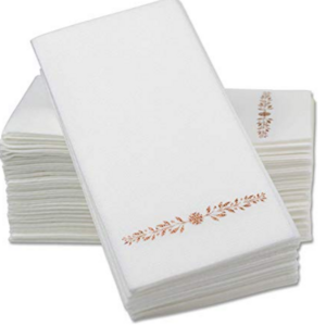 Airlaid Paper Napkins,Disposable Guest Hand Towels With Absorbent,Line-like Feel weddings