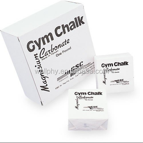 Magnesium carbonate chalk, Gym chalk , climbing hand chalk