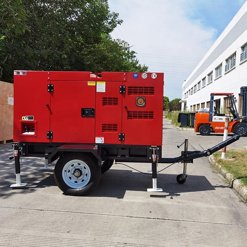 New Powered by YangDong engine YND485ZLD 20kw diesel generator equipped with soundproof canopy and trailer