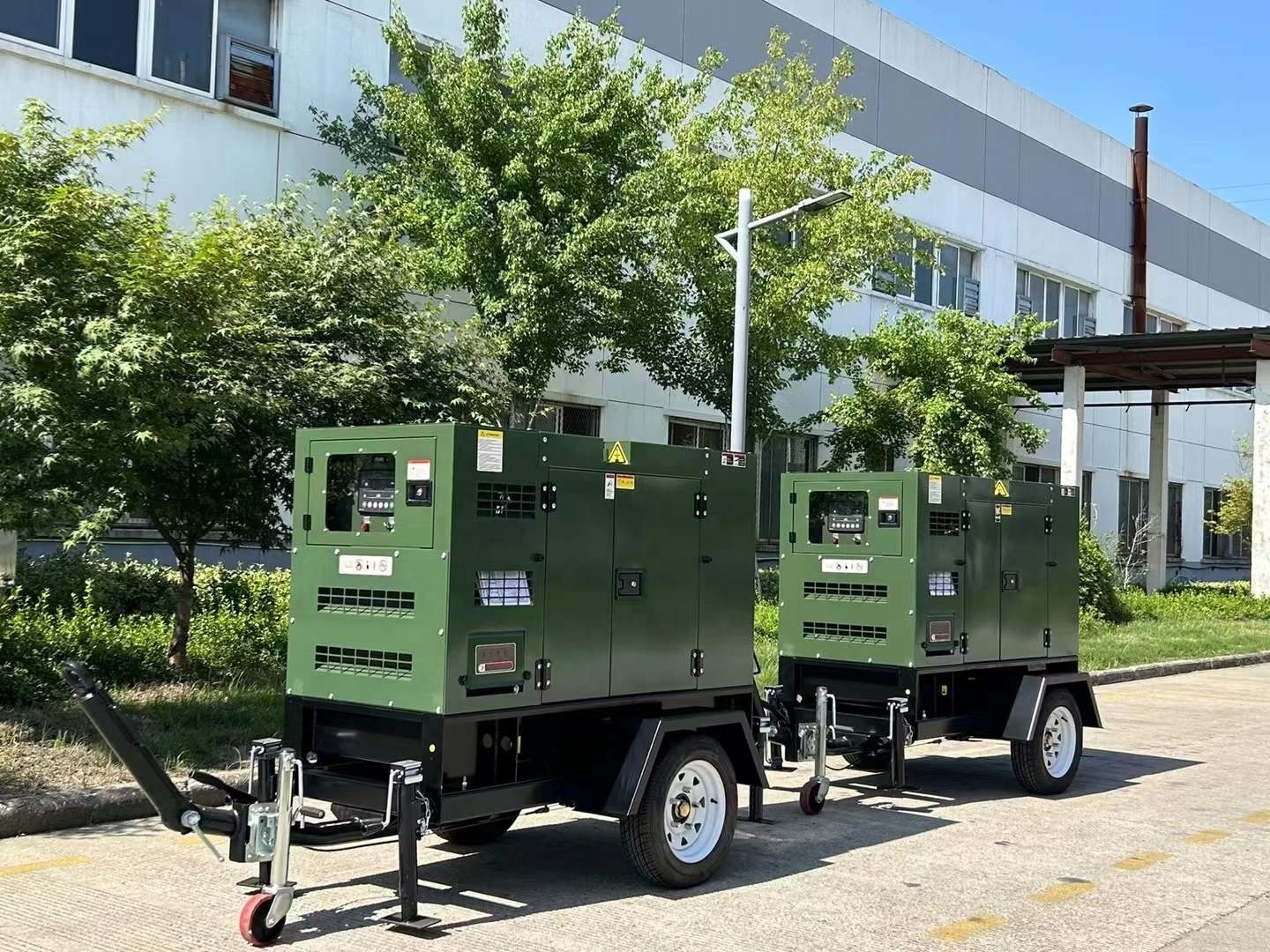 New Powered by YangDong engine YND485ZLD 20kw diesel generator equipped with soundproof canopy and trailer