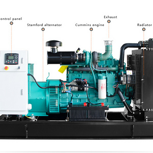 Open Type Diesel Generator Set  50 HZ 200KW  With Engine Cummins NT855-GA For Cambodia Use