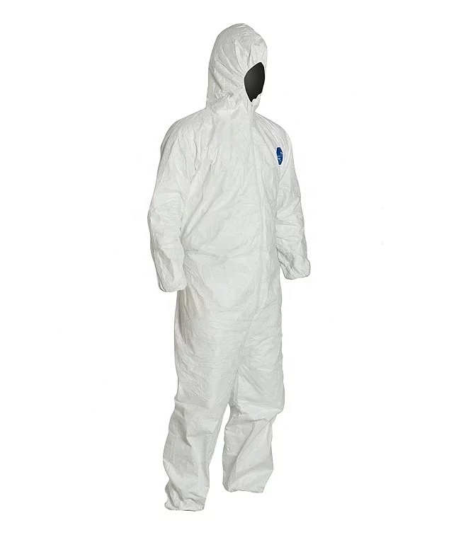 EN13485 Type5/6 Tyvek Coverall Protective PPE Kit Overalls Disposable Coverall Chemical Hazmat Suit with EN14126