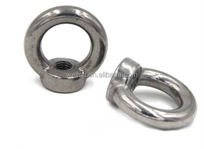 Wells factory din580 forged lifting stainless steel 316 eye bolt and nut